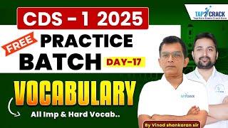 Vocabulary | English for CDS 1 2025 | CDS Free Practice Batch