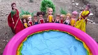 bunty and friends playing in school swimming pool#classicminifood #bunty #swimming