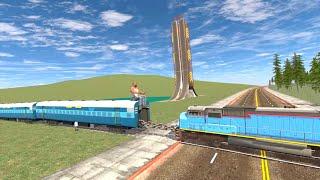 Franklin Racing Old Train Vs New Train ll Indian Bike Driving 3d