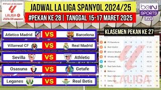 Jadwal Liga Spanyol 2024 Pekan 28~Atletico vs Barcelona~Klasemen La Liga 2024-2025 Terbaru~Live