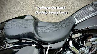 LePera Outcast Daddy Long Legs Seat Review For Harley Davidson Touring Bikes As A Tall Rider.