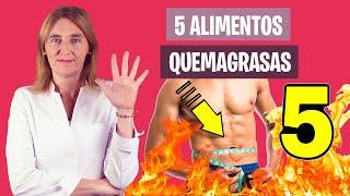 INCREÍBLES estos 5 ALIMENTOS para QUEMAR GRASA | Quemagrasas para adelgazar | Nutrición y Dietética