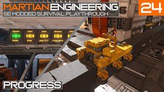 Martian Engineering E24: Progress | Monorail Truck & Skeeter Progress Bar | Space Engineers Survival