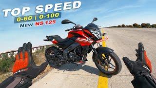 2024 Bajaj Pulsar NS 125  : Top Speed | 0 to 60 | 0 to 100 | All Gears Top Speed