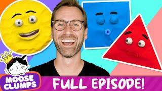 🟦 Shapes for Kids (full episode) | Learning Videos & Songs with Mooseclumps