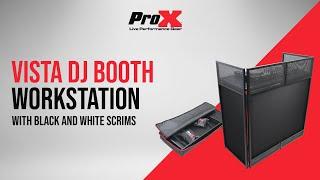 ProX Vista Mobile DJ Booth Workstation