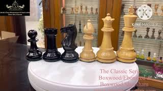 The Classic series 5” heavy weighted Staunton chess set pieces The Chess Empire