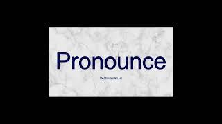 How to Say 'Pronounce'  #english #pronunciation #inglês #howtosay #howtopronounce #englishspeaking