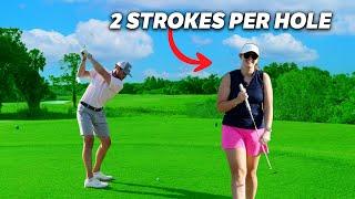 Can My Girlfriend Beat Me With 2 Strokes Per Hole?