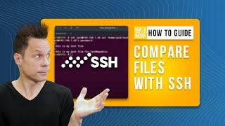 How to compare the contents of local and remote files with the help of SSH