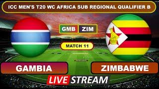 Live - Gambia vs Zimbabwe Live Cricket Score & Commentary