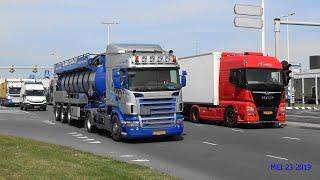 4K trucks, trucks, trucks, Rotterdam Waalhaven, 23 may 2019. Part 1 of ( 2 link in info )