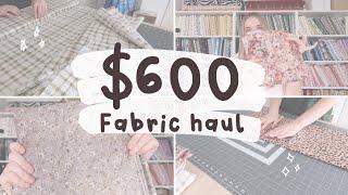 Buying fabric for the FIRST time this year - $600 fabric haul, spotlight haul floral Christmas print