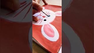 how to draw rabbit easy/rabbit drawing with colour/how to make rabbit #subscribe #shorts #youtube