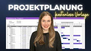 Excel Gantt Diagramm- Professionelle Projektplanung mit Scrollbar, KW, Meilensteinen, Fortschritt