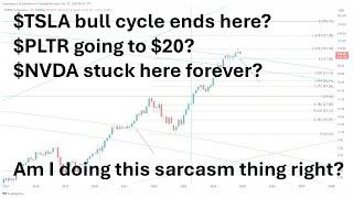 $TSLA bull market done? $PLTR going to 30? $NVDA stuck forever? (I'm still bullish on all 3)