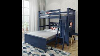 Loft Bed with Desk and Full Platform Bed - Bunk Beds Canada