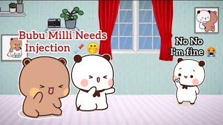 Baby Milli Injection Prank  | BubuDudu & Milli | 3D Animation | BubuDudu_MHM