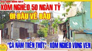 ĐI ĐÂU VỀ ĐÂU! Xóm Nghèo 50 NGÀN TỶ Như "CÁ NẰM TRÊN THỚT" / Cuộc Sống Vùng Ven Sài Gòn Hôm Nay