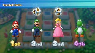 Mario Party 10 - Mario vs Luigi vs Peach vs Yoshi - Haunted Trail