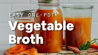 Easy 1-Pot Vegetable Broth | Minimalist Baker Recipes