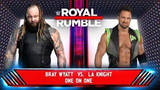 WWE Royal Rumble 2023 (Match 2) Bray Wyatt vs LA Knight