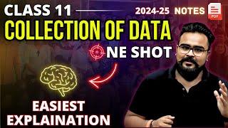 COLLECTION OF DATA in statistics class 11 Chapter 2 one shot | GAURAV JAIN