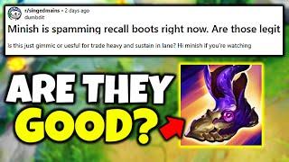 Reddit discusses my Baron Boots Singed strategy... so let me explain WHY I build them