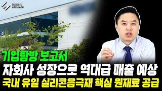 자회사 성장으로 역대급 매출 예상! 국내 유일 실리콘음극재 핵심 원재료 공급!｜이녹스 기업탐방 보고서 [그로쓰리서치]