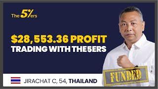 $28,553 Profit Trading With The5ers - Interview With Prop Trader Jirachat, a $320K Portfolio Manager