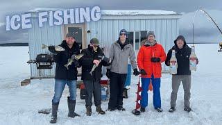 Ice Fishing LAKE NIPISSING 3 Days In A Hut