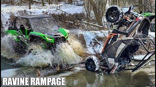 Winter Ravine Rampage - SXS/UTV Trail Riding - KRX 1000, RZR Turbo, Pro XP, Commander, Maverick XMR