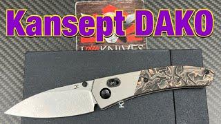 Kansept Dako  crossbar lock folding knife ! Plus disassembly !