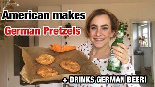 American Makes German Pretzels (and drinks German beer)