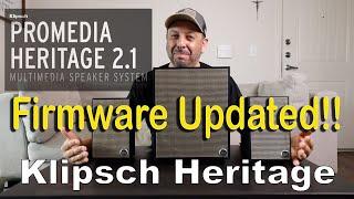 Firmware Updated !! Heritage Klpish ProMedia 2.1