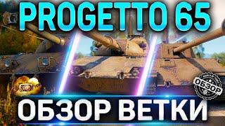 Progetto 65 ОБЗОР ВЕТКИ СТ ИТАЛИИ  P.43 ter, P.44 Pantera, Standard B, Progetto 65 World of Tanks