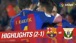 Highlights FC Barcelona vs CD Leganés (2-1)