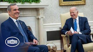 President Biden Holds a Bilateral Meeting with President Luis Abinader of the Dominican Republic