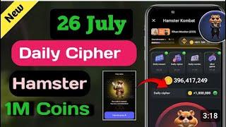 26 July lastest chaiper code of hamster kombat