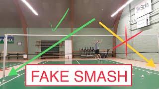 BADMINTON TRICKSHOT #14 - FAKE SMASH