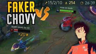 T1 Faker's Yone vs Chovy's Aurelion Sol! - T1 Faker KR Solo Q Highlights