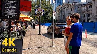 【4K UHD】Walking Through Hornby St, Vancouver Canada August 2021