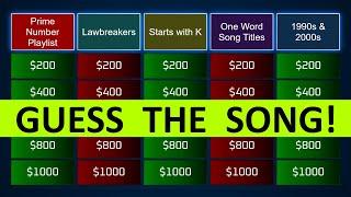 Guess the Song Jeopardy Style | Quiz #56