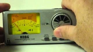 Sale Item Demo - Korg GT-12 Electronic Guitar Tuner