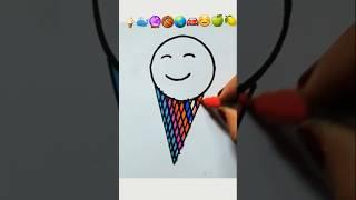 ️Mix emoji Drawing|Satisfying Creative Art#viral#shortfeed#reels#shorts#drawing#mixart#yt