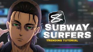 Create Trending Subway Surfers Edit On Capcut  | How to Make Viral Edit CapCut Tutorial !