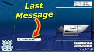 Coast Guard Has OFFICIAL OceanGate Titan Sub Transcript