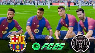 Ronaldo, Mbappé, Messi & Neymar Jr | All Stars Together | Barcelona vs Inter Miami | FC25 4K Match