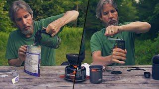 ASMR Camping: Unboxing New Gear, Eating Freeze Dried Meal, Drinking Whole Bean Coffee