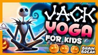 Halloween Yoga with Jack Skellington & Sally ‍️ Spooky Stretches for a Fang-tastic Flow!